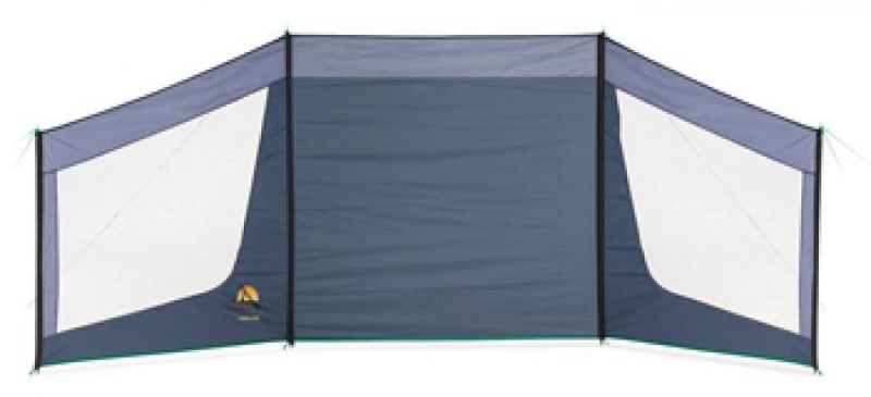 Windscherm Fuego 4m Met Ramen Blauw Safa