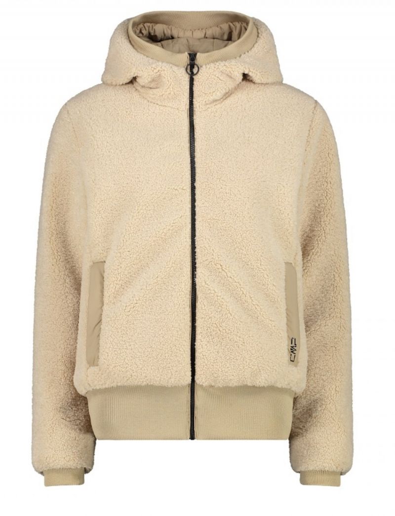 Woman Jacket Fix Hood 48 Crema