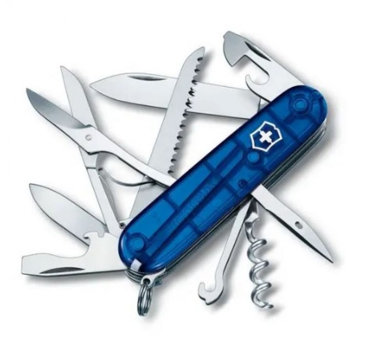 Zakmes Huntsman Blauw Transp.