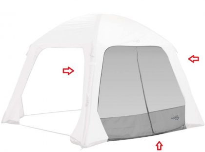 Zijwand+muskietengaas Air Gazebo