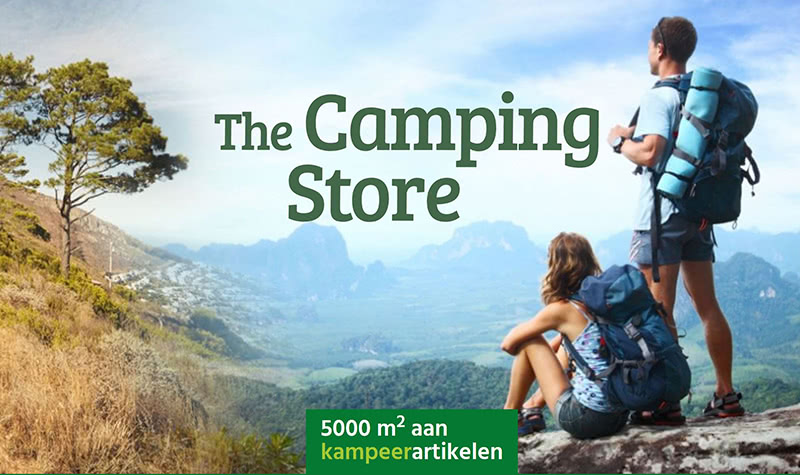 minimum Het begin Ananiver Kampeerwinkel: 5000m2 tenten & kampeerartikelen