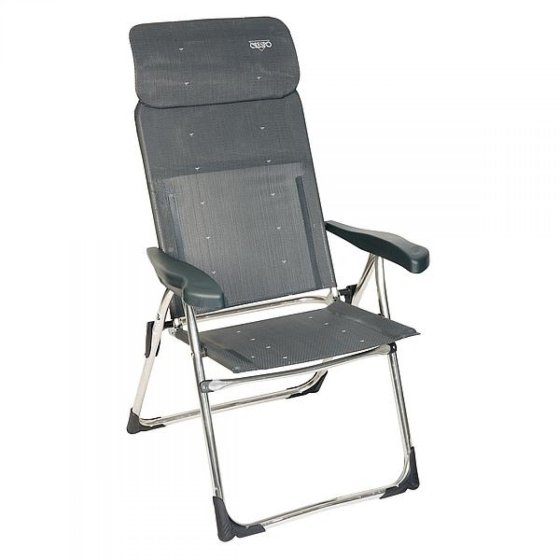 Crespo AL-213 Compact vouwstoel aluminium donkergrijs