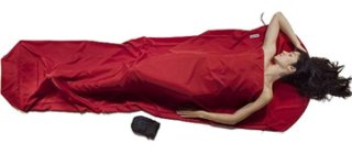 Cocoon Mummyliner Mikrofaser Hüttenschlafsack cranberry