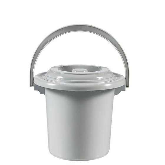 Curver toiletteneimer 5 liter mit deckel grau