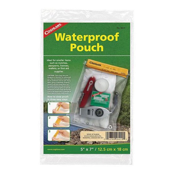 Coghlan's waterbestendig opbergtasje 12,5 x 18 cm transparant