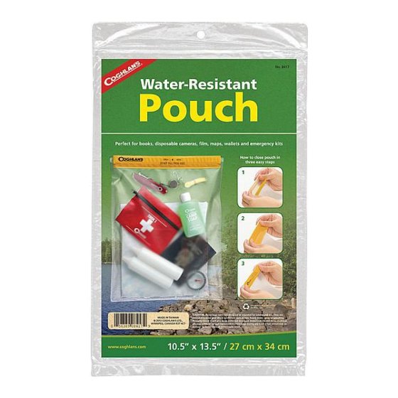 Coghlan's waterbestendig opbergtasje 27 x 34 cm transparant