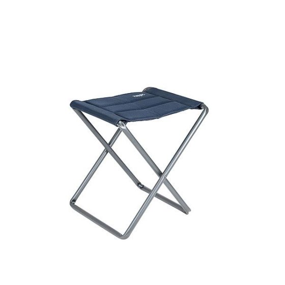 Crespo AP-302 Air-Deluxe aluminium stool / blue footrest