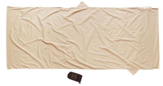 COCOON Insect Shield TravelSheet Hüttenschlafsack ägyptische Baumwolle sand
