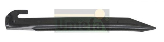 6X TENTHARING NYLON 23CM ZWART