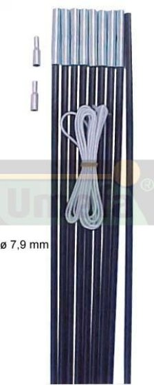 UMEFA fiberglass tent pole 7.9 mm 450 cm arch pole