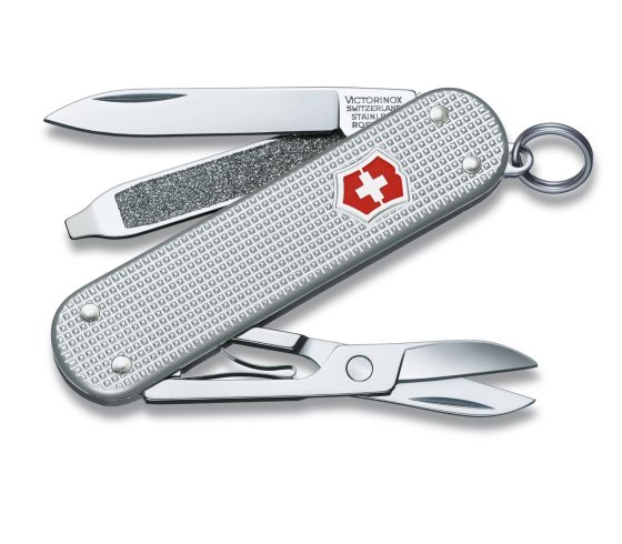 Victorinox Classic SD Alox zakmes zilver 58 mm