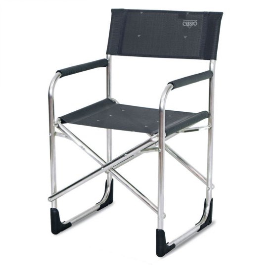 Crespo AL-214 vouwstoel donkergrijs aluminium