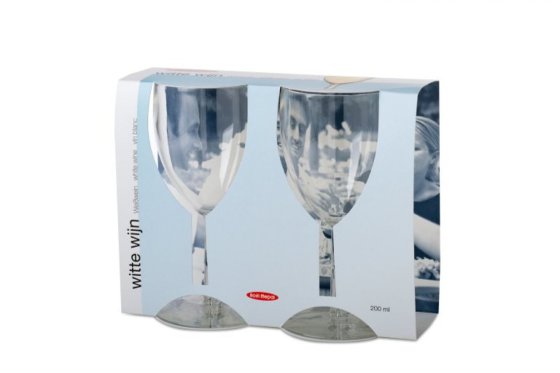 Mepal wijnglazen 200 ml set van 2 transparant