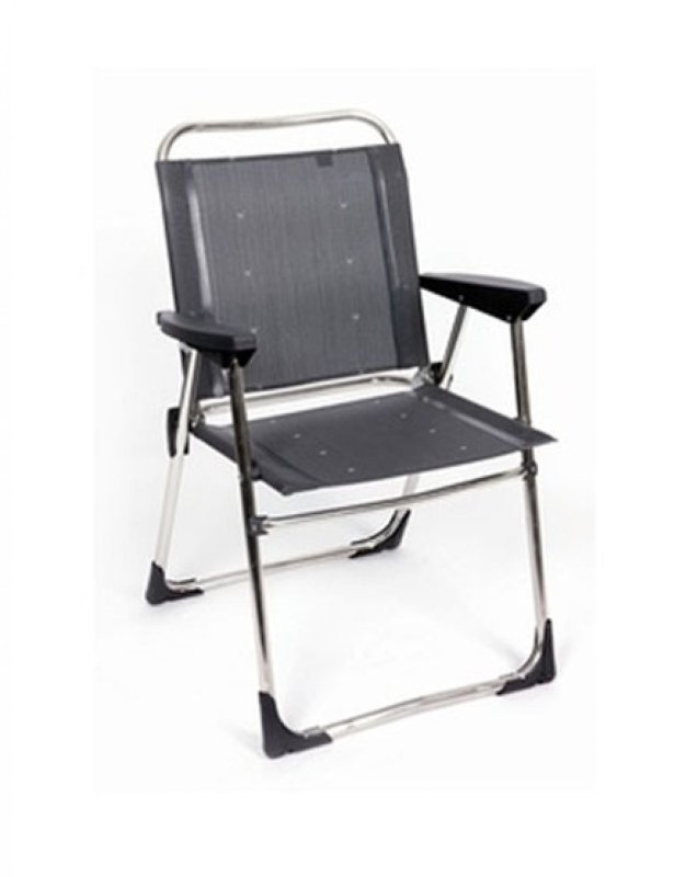 Crespo AL-219 chaise pliante aluminium gris foncé