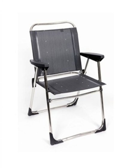 Crespo AL-219 vouwstoel aluminium donkergrijs