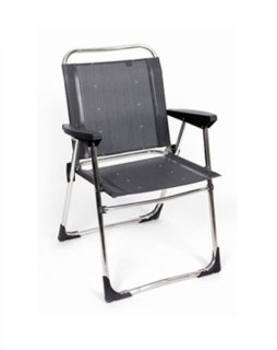 Crespo AL-219 chaise pliante aluminium gris foncé