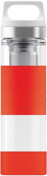 SIGG Hot & Cold Glass thermosfles 0,4 L rood
