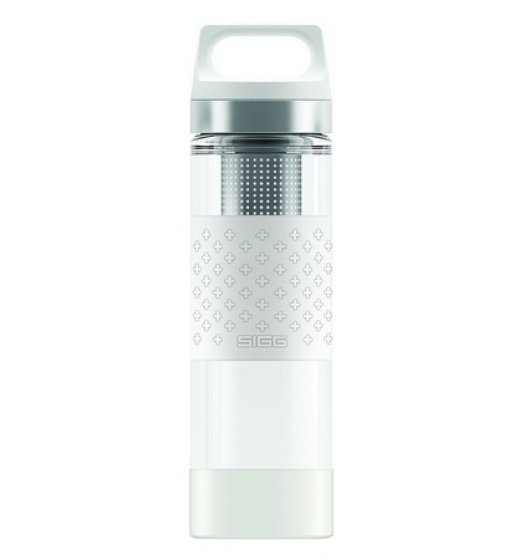SIGG Hot & Cold Glass thermosfles 0,4L wit