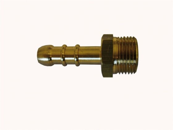 Gimeg slangpilaar 1/4 inch buitendraad messing
