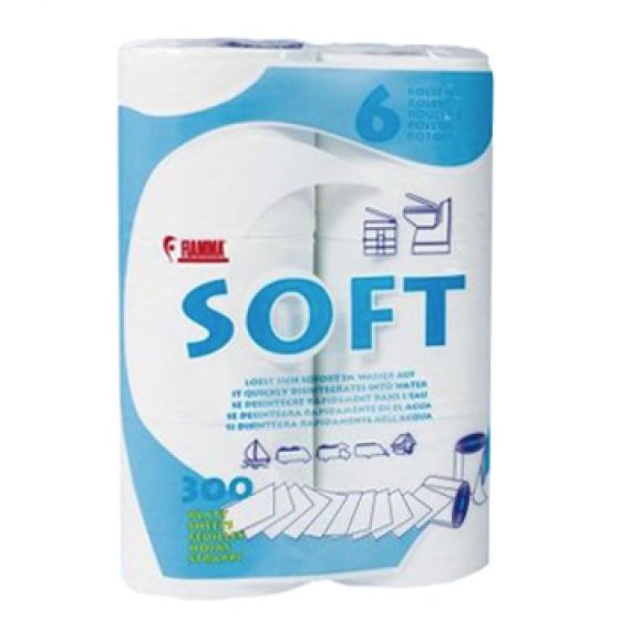 FIAMMA Papier toilette soft pour toilettes chimiques 6 rouleaux