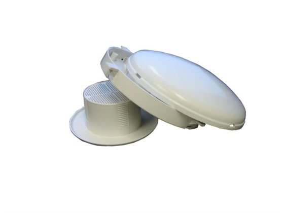Gimeg permanente dakventilator wit 110 mm