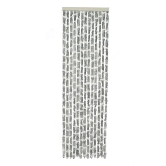 Travellife Chenille-Fliegenvorhang grau/weiß 56 x 185 cm