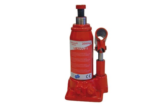HABA cric bouteille hydraulique 2000 kg rouge