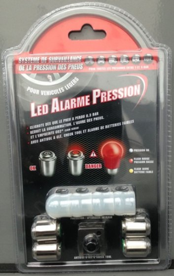 TYRESAFETY EcoCap Air-Check tyre pressure indicator 4-pack 1-5 bar