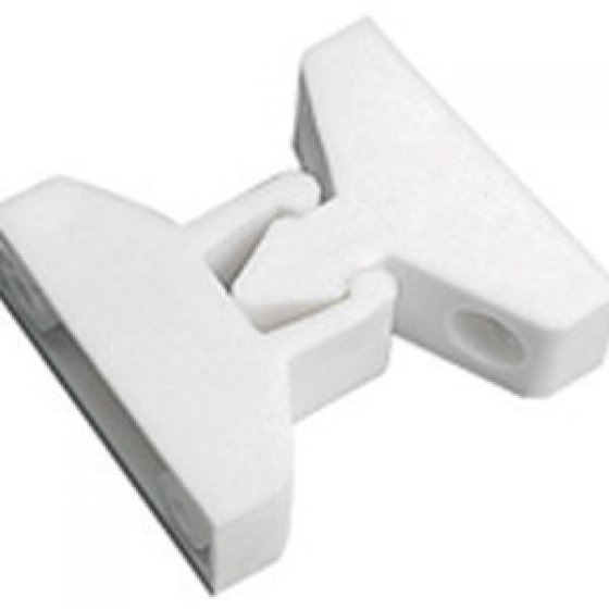 Trigano nylon deurvanger wit 22/30 mm