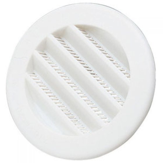 Trigano rond ventilatierooster Ø60 mm wit inbouw