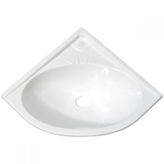 Lavabo d'angle Trigano 35 x 35 cm blanc