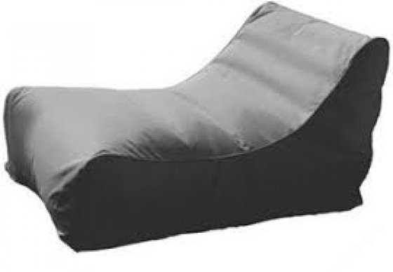 SUNVIBES Kiwi Sitzsackstuhl grau