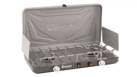 Outwell Annatto 2-flammiger Gaskocher mit Windschutz