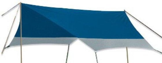 Vanassende sechseckiges Sonnensegel Tarp Populair 440 x 400 x 240 cm