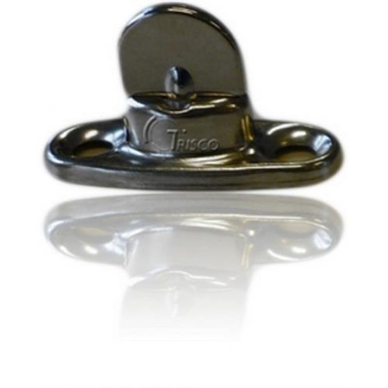 TRISCO turn lock fastener 370 nickel-plated brass 17 x 11 mm