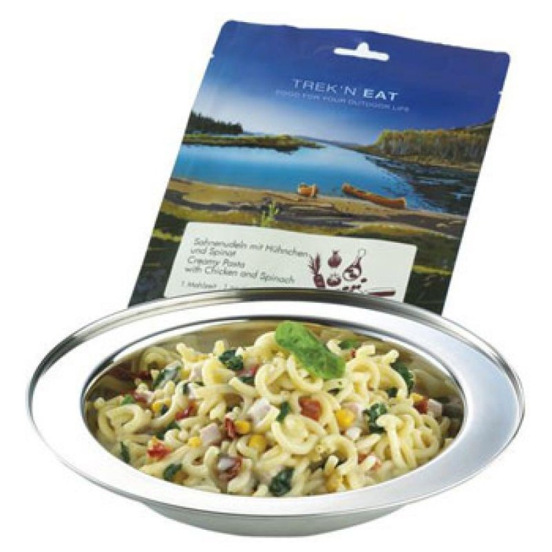 TREK'N EAT gefriergetrocknete Pasta mit Huhn und Spinat 150 g