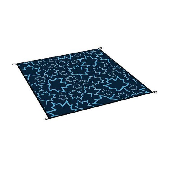 Bo-Camp Chill Mat Picnic Niagara tapis d'extérieur 200 x 180 cm bleu