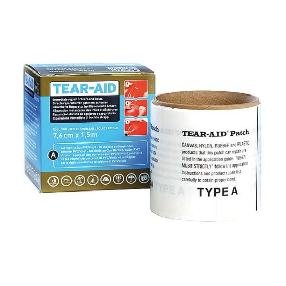 TEAR-AID Type A reparatieset transparante rol 1,5 m
