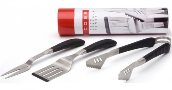 COBB BBQ tool set 3-piece with storage tube