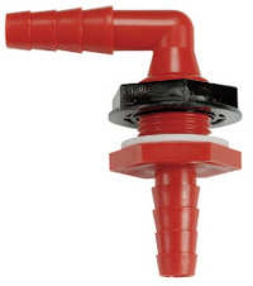 Reich angled tank connector 10/12 mm red