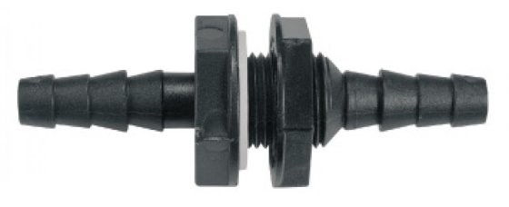Reich straight tank connector 10/12 mm black