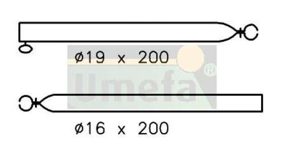UMEFA steel tension rod 19/16 mm 25-40 cm
