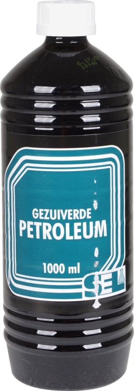 Vanassende gezuiverde petroleum 1 liter voor lantaarns