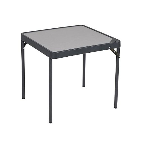 Crespo AP-280 Aluminium-Camping-Beistelltisch 42,5 x 42,5 cm schwarz