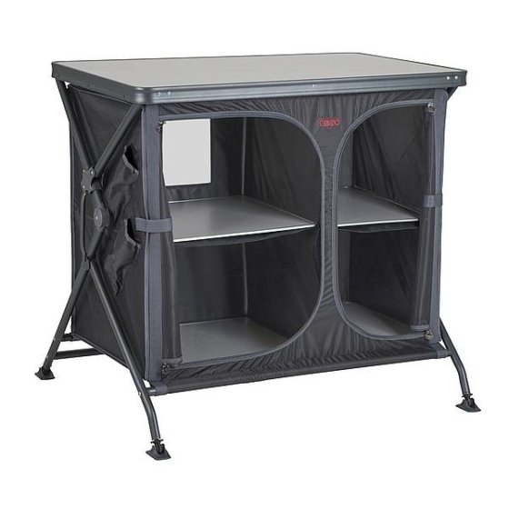 Crespo AP-105 camping kitchen island cabinet with melamine top