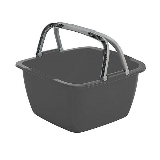 Vanassende square washing-up bowl 18.5 litres grey
