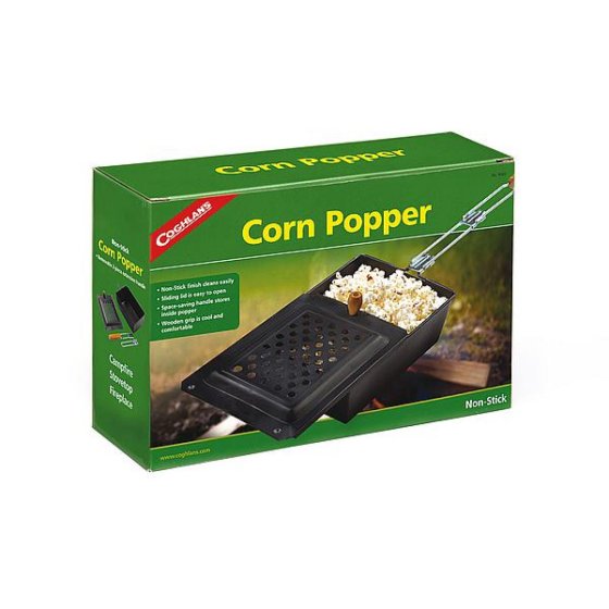 Coghlan's Non-Stick Corn Popper popcornpan voor kampvuur