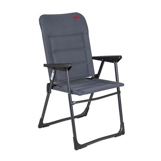 Crespo AP-218 Air-Deluxe aluminium campingstoel grijs