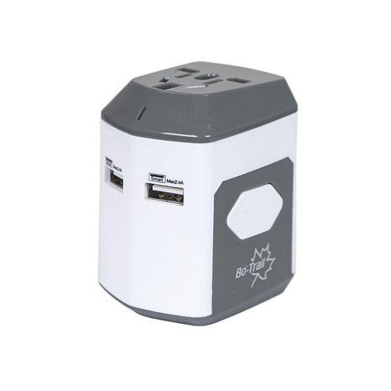 Bo-Trail adaptateur universel Global avec 2 ports USB