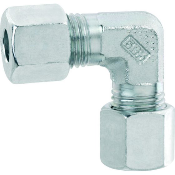 Badé 8 mm steel elbow compression fitting